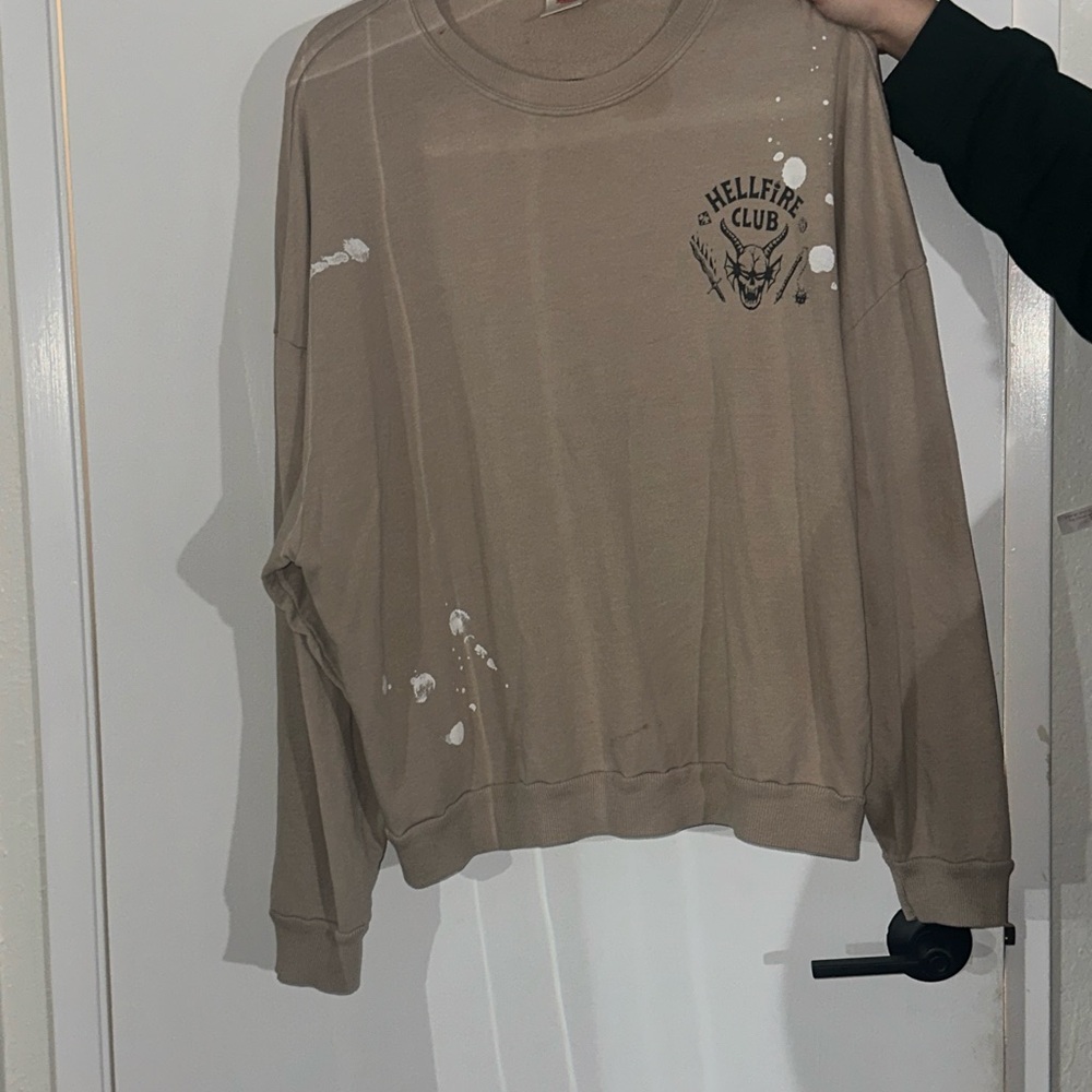 PacSun Beige Stranger Things Sweatshirt